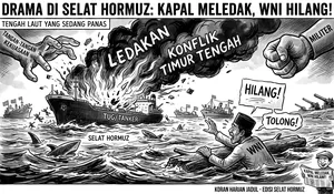Ledakan di Selat Hormuz, WNI Hilang di Tengah Laut yang Sedang Panas