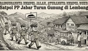 Bangunannya Nempel Jalan, Aturannya Nempel Buku: Satpol PP Jabar Turun Gunung di Lembang