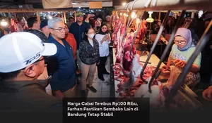 Harga Cabai Tembus Rp100 Ribu, Farhan Pastikan Sembako Lain di Bandung Tetap Stabil