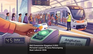 KAI Commuter Siagakan 5.000 Personel Layani 45 Juta Penumpang Saat Lebaran 2026