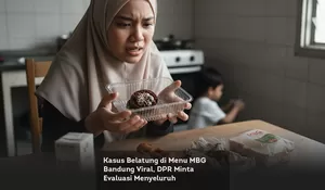Kasus Belatung di Menu MBG Bandung Viral, DPR Minta Evaluasi Menyeluruh