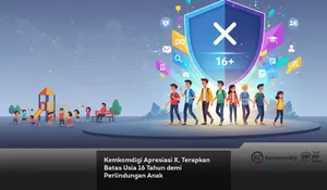 Kemkomdigi Apresiasi X, Terapkan Batas Usia 16 Tahun demi Perlindungan Anak