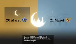 Lebaran 2026 Tanggal 20 atau 21 Maret? Ini Penjelasan Muhammadiyah dan Kemenag RI