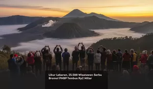 Libur Lebaran, 25.588 Wisatawan Serbu Bromo! PNBP Tembus Rp2 Miliar