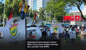 Mahasiswa Gema Kosgoro Demo BGN, Tuntut Usut Dugaan Markup dan Jual Beli Titik SPPG