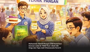 Mahasiswa Teknik Pangan ITB Pamerkan Inovasi Lokal di 'FEED You!', Ubah Ubi Ungu dan Tape Jadi Cheesecake Favorit