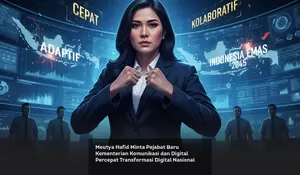 Meutya Hafid Minta Pejabat Baru Kementerian Komunikasi dan Digital Percepat Transformasi Digital Nasional