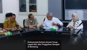 Muhammad Farhan Ancam Tutup Lapak PKL Jika Tinggalkan Sampah di Bandung