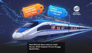 Naik Whoosh Saat Lebaran Lebih Murah, KCIC Siapkan Promo Hingga Rp100 Ribu