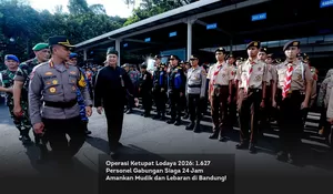 Operasi Ketupat Lodaya 2026: 1.627 Personel Gabungan Siaga 24 Jam Amankan Mudik dan Lebaran di Bandung!