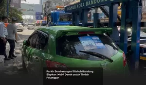 Parkir Sembarangan! Dishub Bandung Siapkan  Mobil Derek untuk Tindak Pelanggar