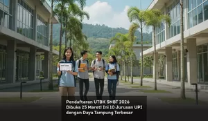 Pendaftaran UTBK SNBT 2026 Dibuka 25 Maret! Ini 10 Jurusan UPI dengan Daya Tampung Terbesar