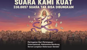 Peringatan Hari Perempuan Internasional, Mahasiswa Bandung Soroti Lonjakan Kekerasan Gender
