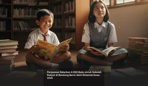 Perpusnas Salurkan 4.000 Buku untuk Sekolah Rakyat di Bandung Barat demi Generasi Emas 2045