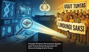 Presiden Prabowo Perintahkan Kapolri Usut Tuntas Kasus Penyiraman Air Keras terhadap Andrie Yunus
