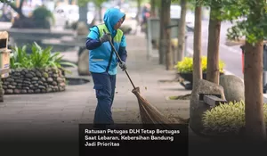 Ratusan Petugas DLH Tetap Bertugas Saat Lebaran, Kebersihan Bandung Jadi Prioritas