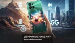 Realme C83 5G Resmi Meluncur: Baterai 7000mAh, Layar 144Hz, dan Ketahanan Militer di Kelas Entry-Level