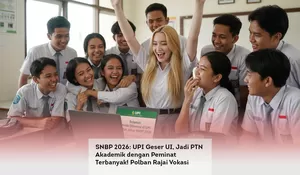 SNBP 2026: UPI Geser UI, Jadi PTN Akademik dengan Peminat Terbanyak! Polban Rajai Vokasi