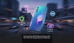 Samsung Siap Rilis Samsung Galaxy M17e 5G, HP Murah dengan Baterai 6.000mAh