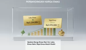 Update Harga Emas Hari Ini, Laku Emas Naik, Raja Emas Masih Stabil