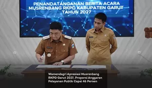 Wamendagri Apresiasi Musrenbang RKPD Garut 2027, Proporsi Anggaran Pelayanan Publik Capai 46 Persen