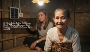 20 Tahun Gelap Gulita, Kini Rumah Nenek 70 Tahun di Bandung Barat Bersinar Berkat Listrik Tenaga Surya dari UPI