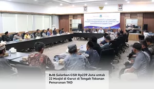 BJB Salurkan CSR Rp239 Juta untuk 22 Masjid di Garut di Tengah Tekanan Penurunan TKD