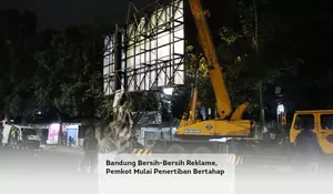 Bandung Bersih-Bersih Reklame, Pemkot Mulai Penertiban Bertahap