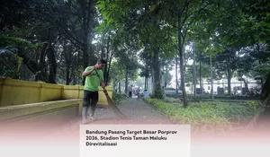 Bandung Pasang Target Besar Porprov 2026, Stadion Tenis Taman Maluku Direvitalisasi