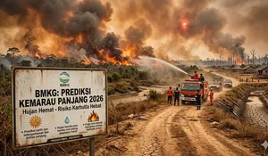 BMKG Prediksi Kemarau 2026 Lebih Panjang, Hujan ‘Hemat’ Risiko Karhutla Hebat