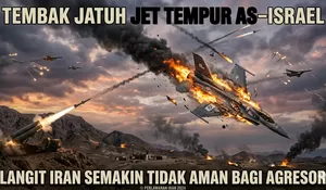 Tembak Jatuh Jet Tempur AS–Israel, Langit Iran Semakin Tidak Aman Bagi Agresor