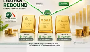 Harga Emas di Pegadaian Kompak Naik, Antam Kembali ke Rp2.978.000 per Gram
