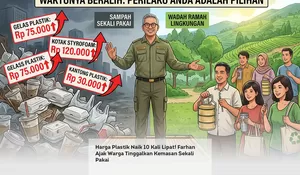 Harga Plastik Naik 10 Kali Lipat! Farhan Ajak Warga Tinggalkan Kemasan Sekali Pakai