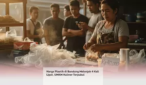 Harga Plastik di Bandung Melonjak 4 Kali Lipat, UMKM Kuliner Terpukul