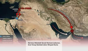 Hormuz Meledak! Israel Hantam Lebanon, Iran Tutup Kembali Jalur Minyak Dunia