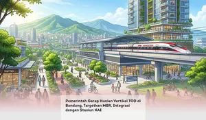Pemerintah Garap Hunian Vertikal TOD di Bandung, Targetkan MBR, Integrasi dengan Stasiun KAI