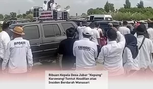 Ribuan Kepala Desa Jabar "Kepung" Karawang! Tuntut Keadilan atas Insiden Berdarah Wanasari