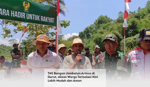 TNI Bangun Jembatan Armco di Garut, Akses Warga Terisolasi Kini Lebih Mudah dan Aman