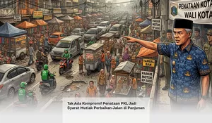 Tak Ada Kompromi! Penataan PKL Jadi Syarat Mutlak Perbaikan Jalan di Panjunan