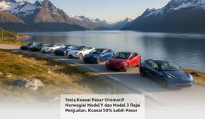 Tesla Kuasai Pasar Otomotif Norwegia! Model Y dan Model 3 Rajai Penjualan, Kuasai 50% Lebih Pasar