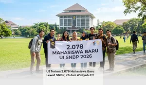 UI Terima 2.078 Mahasiswa Baru Lewat SNBP, 78 dari Wilayah 3T!