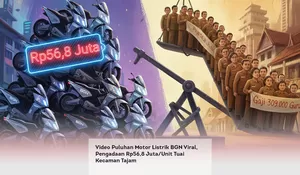 Video Puluhan Motor Listrik BGN Viral, Pengadaan Rp56,8 Juta/Unit Tuai Kecaman Tajam