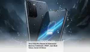 Vivo Y31d Pro Resmi di Indonesia! Baterai 7.000mAh, IP69+, dan Bodi Tahan Jatuh 15 Meter
