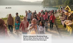 Wisata Kabupaten Bandung Raup Rp31,6 Miliar Selama Lebaran 2026! 146.564 Wisatawan Berdatangan