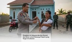 Pangdam IX/Udayana Berikan Rumah dan Motor untuk Keluarga Prajurit yang Gugur di Lebanon