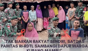 Sentuhan Kasih di Tapal Batas: Satgas Yonarmed 12 Kostrad Gelar Jumat Berkah Ringankan Beban Warga Belu
