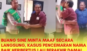 Akui Khilaf dan Sebar Fitnah, Buang Sine Resmi minta maaf dan pulihkan Nama Baik Heribertus Lau