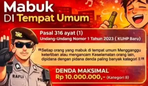 Stop Mabuk-mabukan di Ruang Publik! UU Baru Siapkan Sanksi Denda Hingga Puluhan Juta Rupiah
