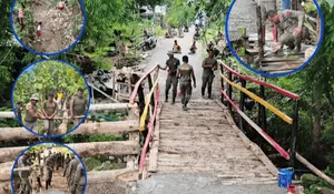16 Tahun Terisolasi, Brimob NTT Bangun Jembatan Darurat untuk Warga Manuaman
