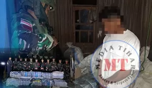 Gagal Edar ke Atambua, Belasan Ball Press Ilegal Milik 'J' Disikat Satgas Pamtas Yonarmed 12